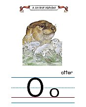 Jan Brett Alphabet Letter O Otter
