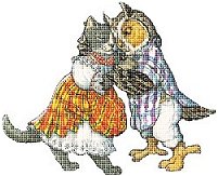The Owl and the Pussycat cross stitch