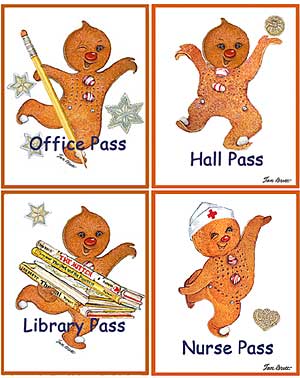 Passes for School and Library Gingerbread Baby