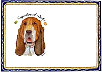 Place Mat Gingerbread Bassett Hound