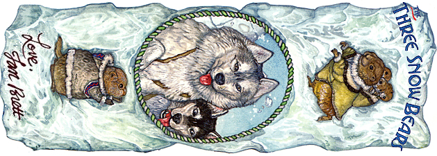 Three Snow Bears Bookmark 3