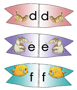 Toothpick Alphabet Lower d-f