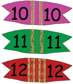 Toothpick Number Flags 10 - 12
